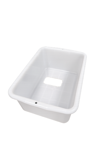 Picture of White plastic lug, B302K
