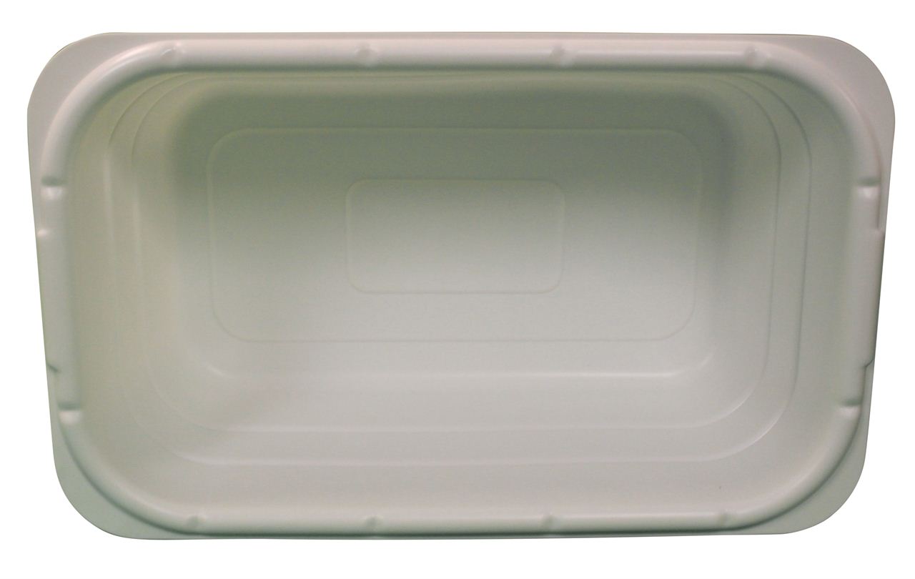 White plastic lug, B303