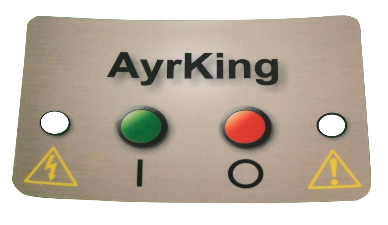Control board sticker, B531
